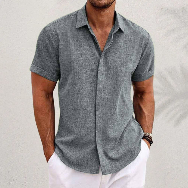 Javier | Camisa de Lino de Verano para Hombre con Diseño Aireado 4