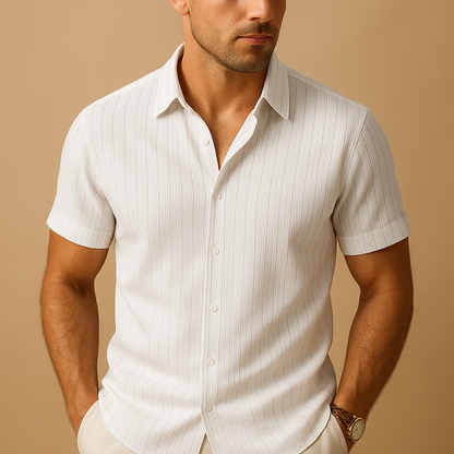 Javier | Camisa de Manga Corta para Hombre con Diseño Elegante y Versátil 4