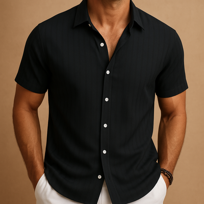 Javier | Camisa de Manga Corta para Hombre con Diseño Elegante y Versátil 9