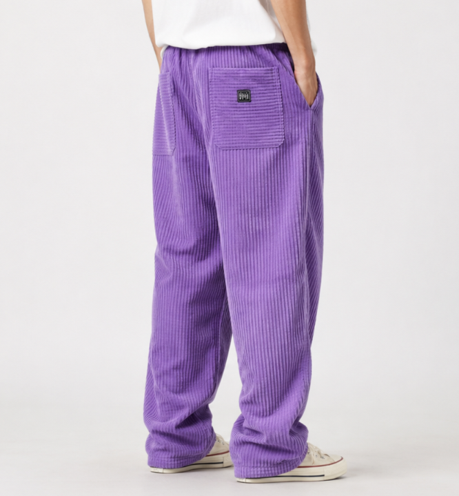 Javier | Pantalones de Canalé con Cintura Elástica para Hombre 10