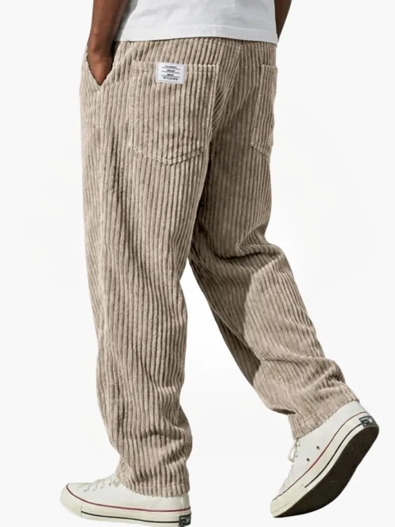 Javier | Pantalones de Canalé con Cintura Elástica para Hombre 2