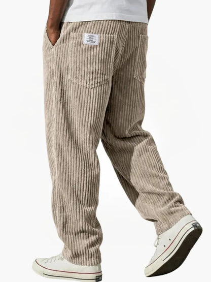 Javier | Pantalones de Canalé con Cintura Elástica para Hombre 2