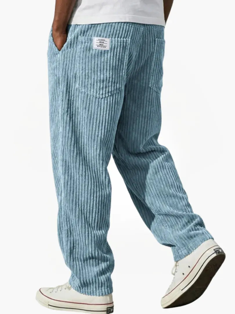 Javier | Pantalones de Canalé con Cintura Elástica para Hombre 3