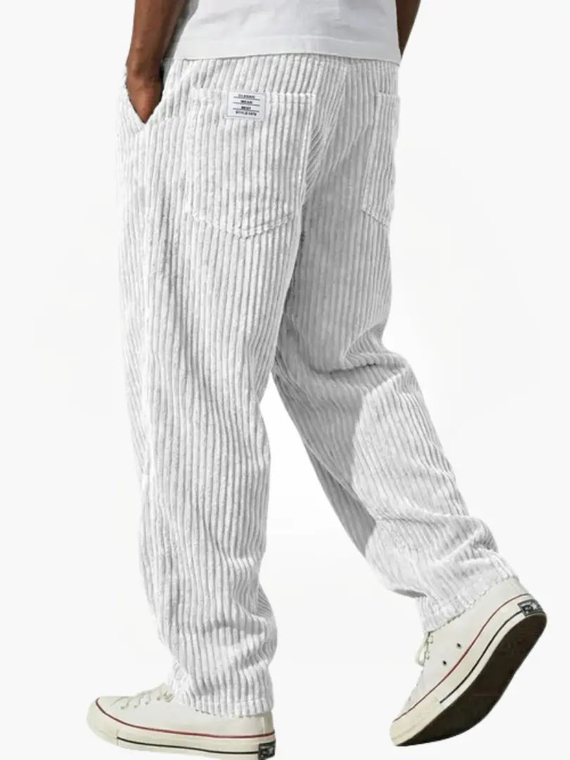 Javier | Pantalones de Canalé con Cintura Elástica para Hombre 4