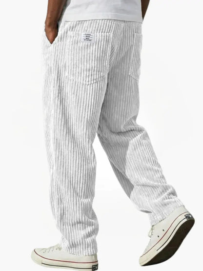 Javier | Pantalones de Canalé con Cintura Elástica para Hombre 4