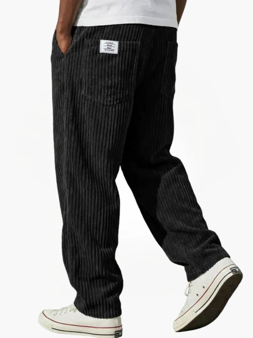Javier | Pantalones de Canalé con Cintura Elástica para Hombre 5