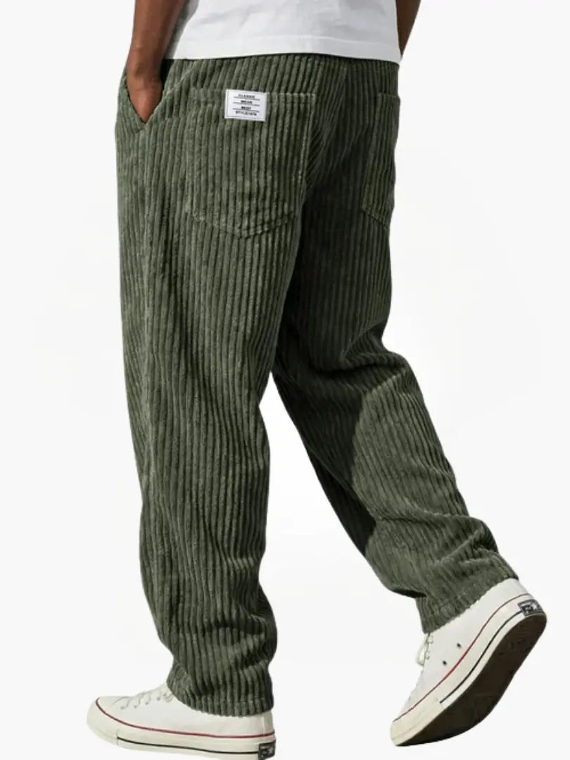 Javier | Pantalones de Canalé con Cintura Elástica para Hombre 6
