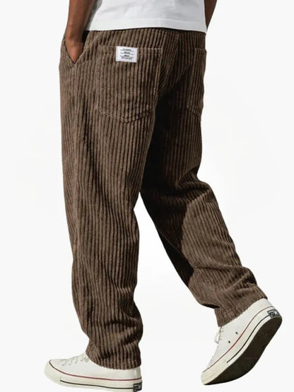 Javier | Pantalones de Canalé con Cintura Elástica para Hombre 7