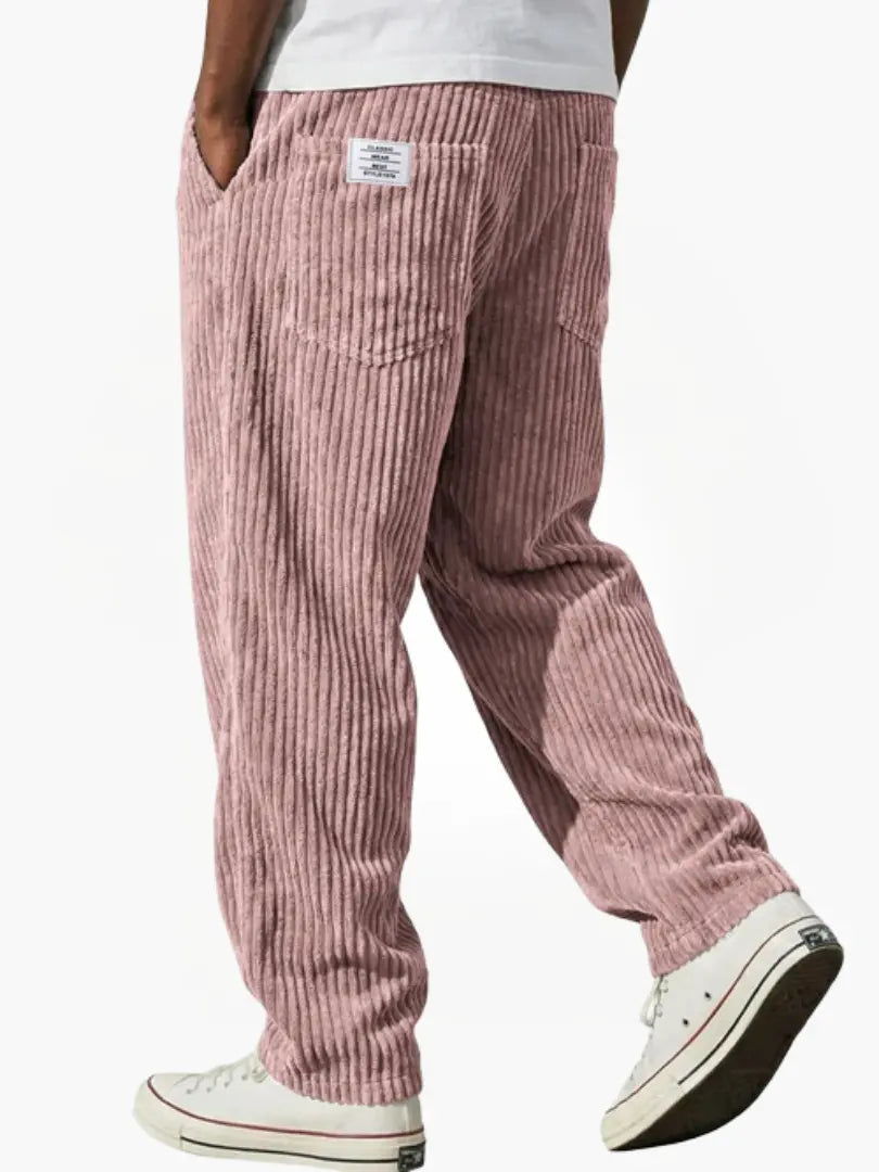 Javier | Pantalones de Canalé con Cintura Elástica para Hombre 8