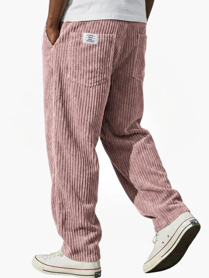 Javier | Pantalones de Canalé con Cintura Elástica para Hombre 8
