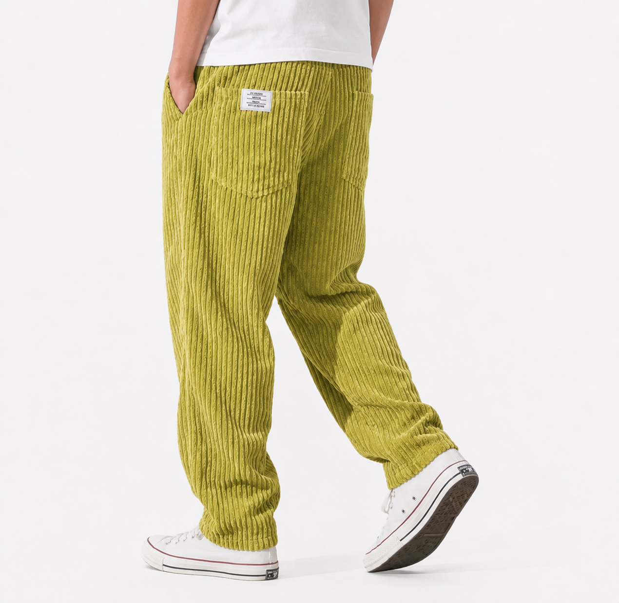 Javier | Pantalones de Canalé con Cintura Elástica para Hombre 9