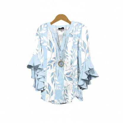 Lucía | Blusa Floral de Cuello en V para Mujer 1
