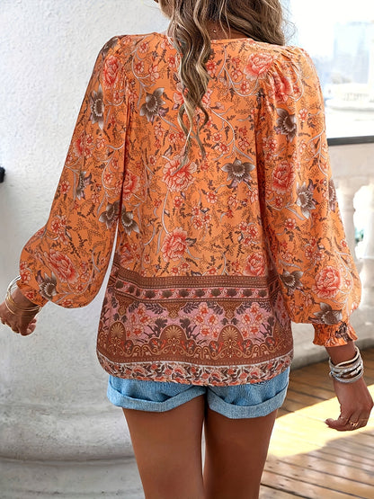 Lucía | Camisa Floral con Mangas Farol para Mujer 6