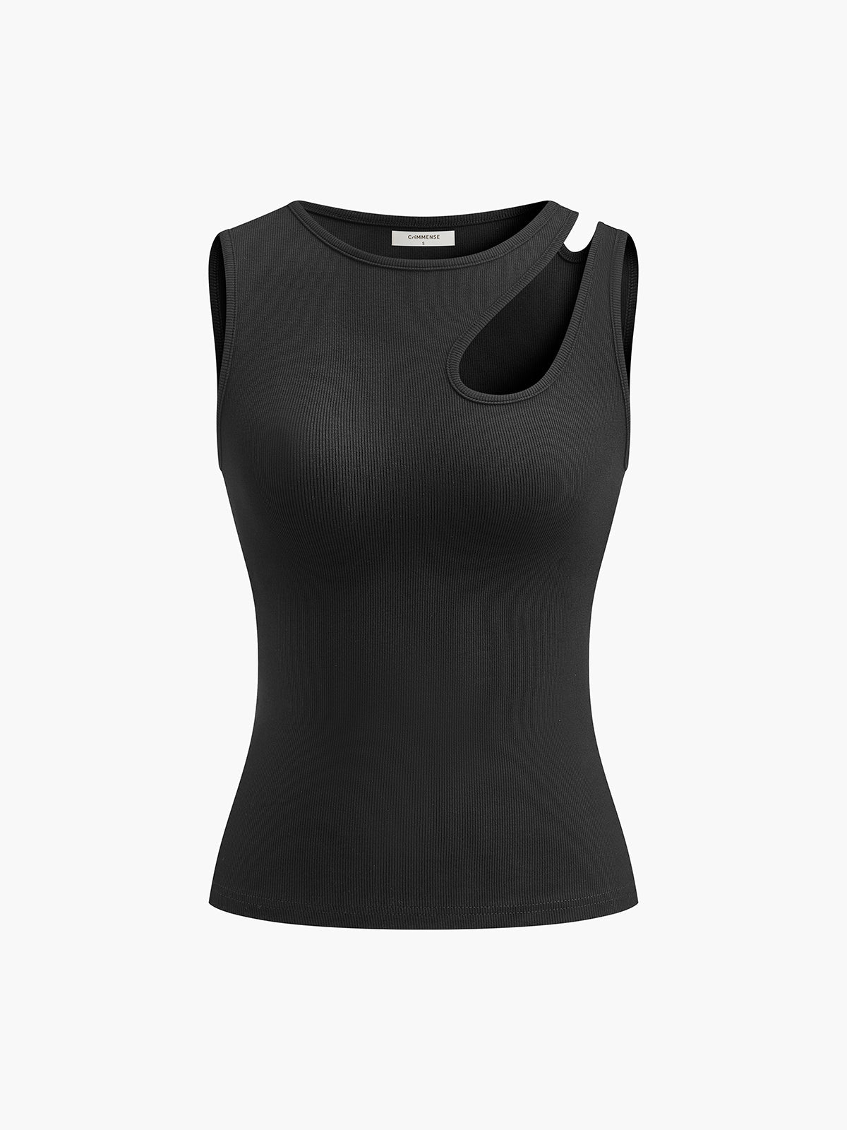 Lucía | Camiseta Sin Mangas Asimétrica de Algodón para Mujer 8
