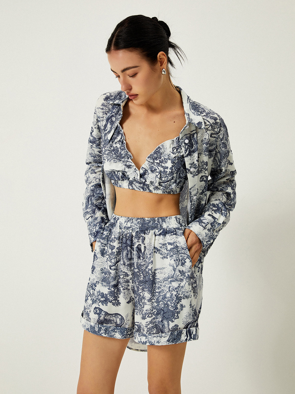 Lucía | Conjunto Deportivo Floral de 3 Piezas para Mujer 5
