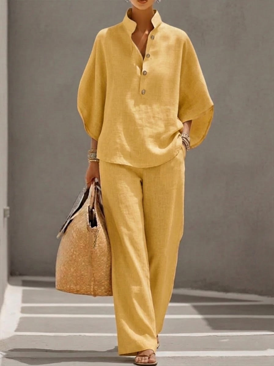 Lucía | Conjunto Deportivo de Punto para Mujer con Top Holgado y Pantalones Rectos 4