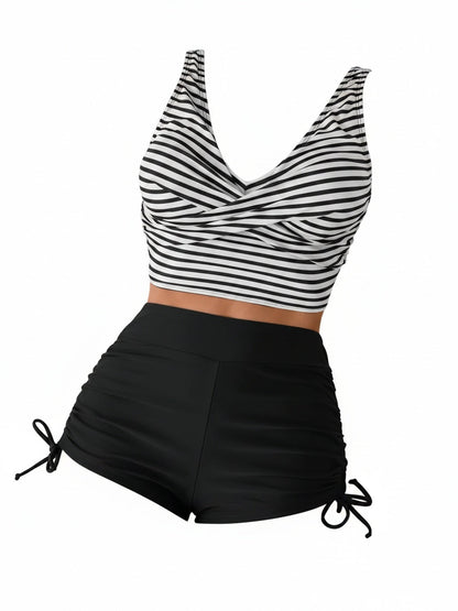 Lucía | Conjunto de Bikini Tankini de Cintura Alta para Mujer 1