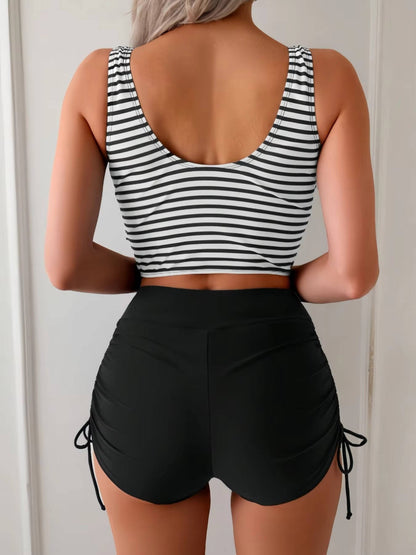 Lucía | Conjunto de Bikini Tankini de Cintura Alta para Mujer 3