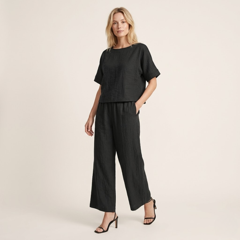 Lucía | Conjunto de Verano para Mujer con Pantalones Anchos y Top Holgado 3