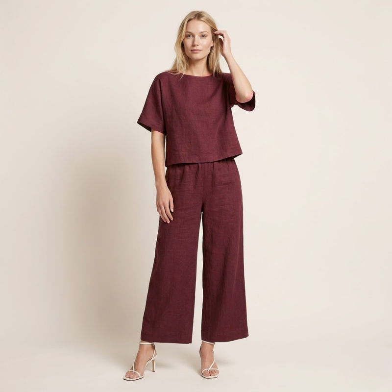 Lucía | Conjunto de Verano para Mujer con Pantalones Anchos y Top Holgado 4