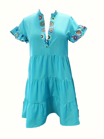 Lucía | Minivestido Bohemio con Mangas Volantes para Mujer 2