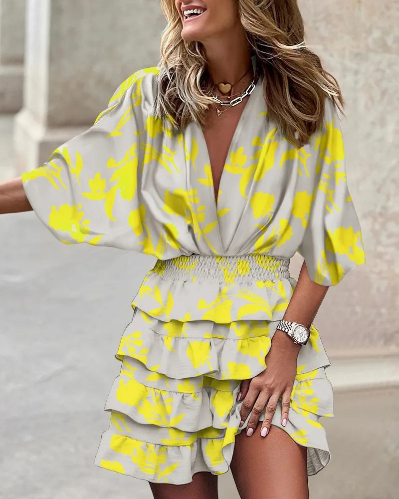 Lucía | Minivestido Bohemio con Volantes para Mujer 0