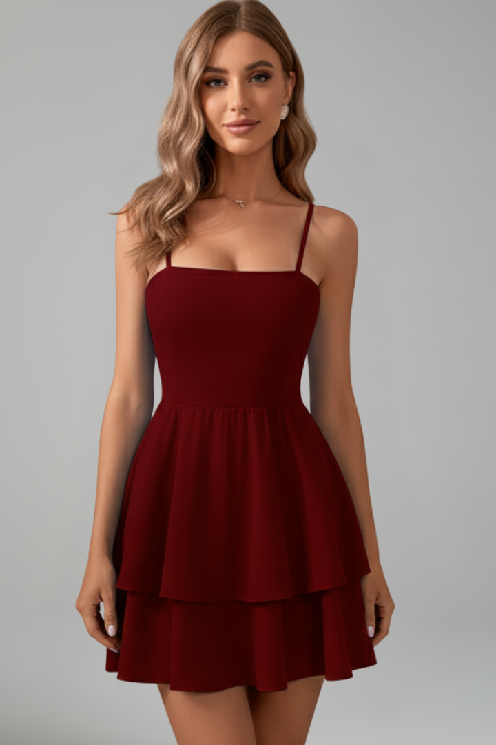 Lucía | Minivestido de Verano con Tirantes Finos y Falda Acampanada para Mujer 7