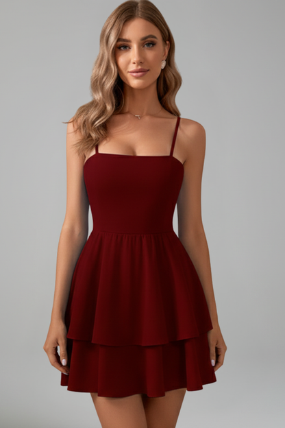 Lucía | Minivestido de Verano con Tirantes Finos y Falda Acampanada para Mujer 7