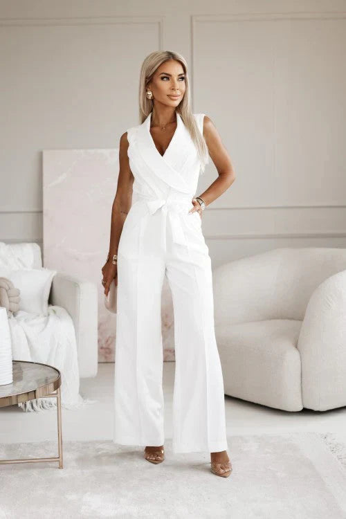 Lucía | Mono Elegante Sin Mangas con Escote en V para Mujer 0
