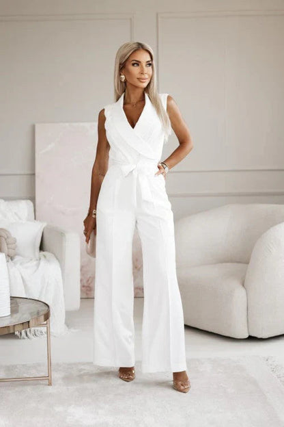 Lucía | Mono Elegante Sin Mangas con Escote en V para Mujer 0