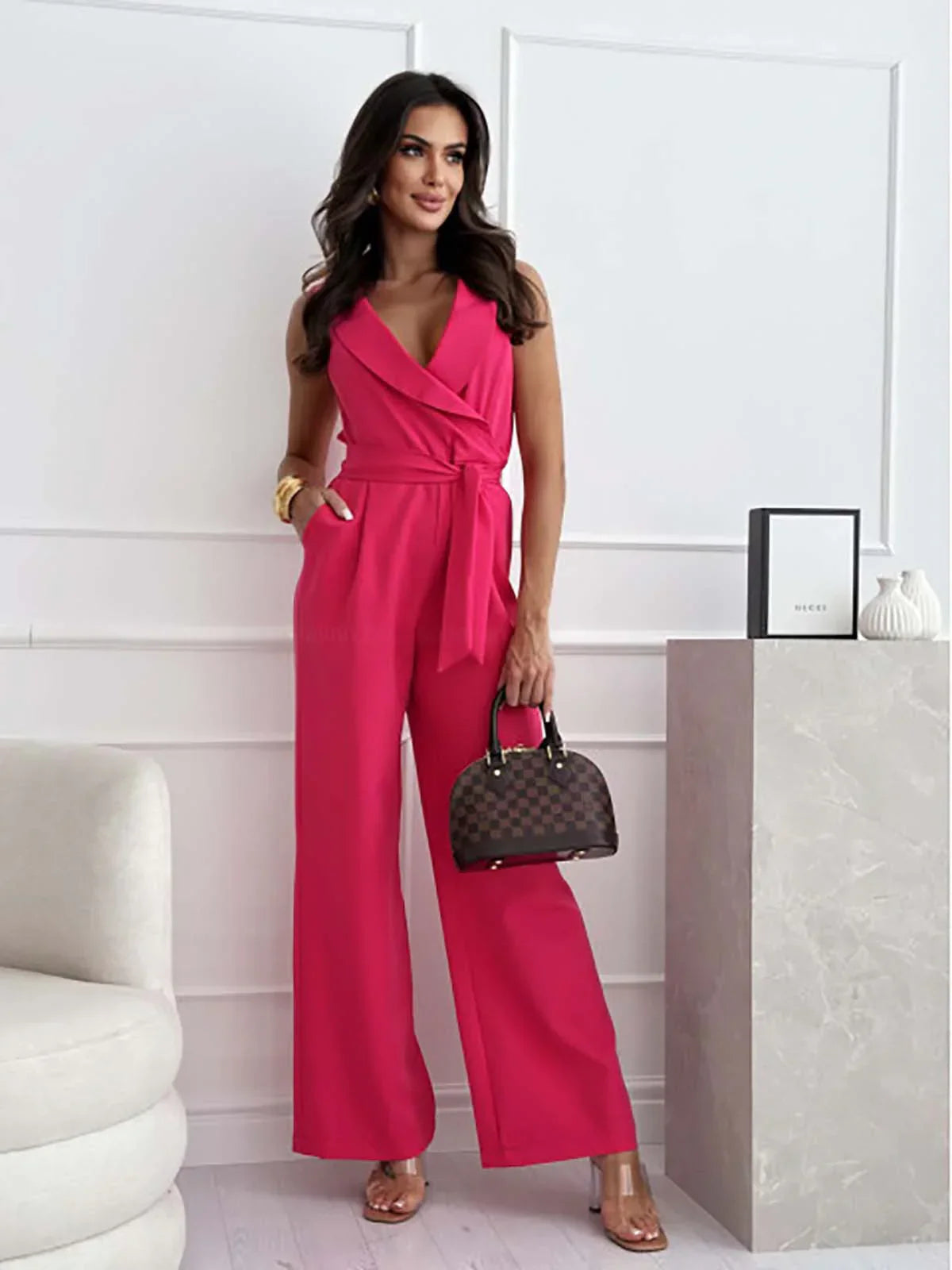 Lucía | Mono Elegante Sin Mangas con Escote en V para Mujer 6