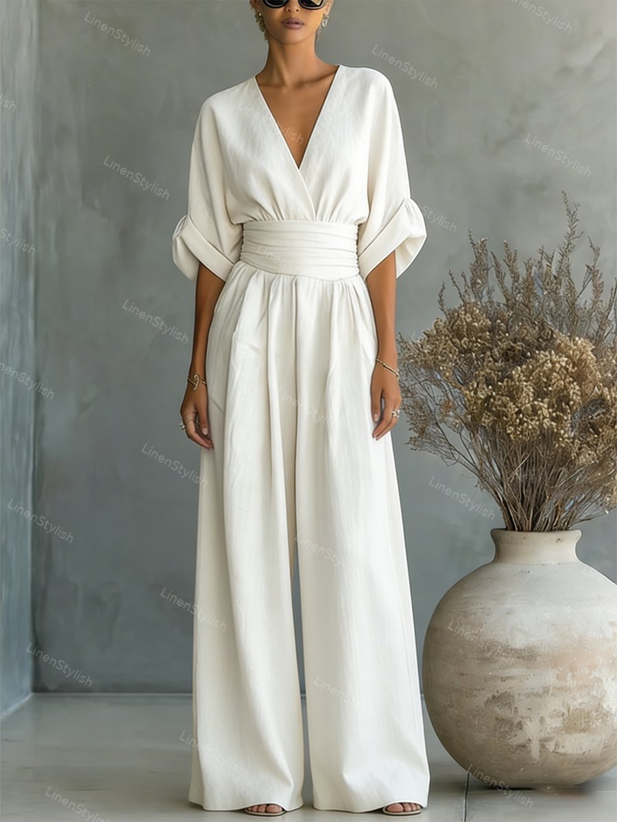 Lucía | Mono Elegante con Escote en V para Mujer 0