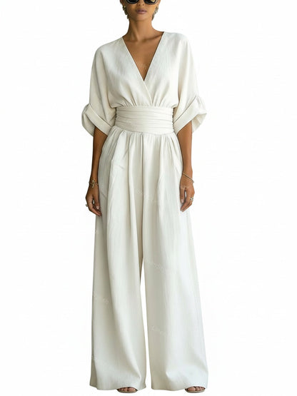 Lucía | Mono Elegante con Escote en V para Mujer 1