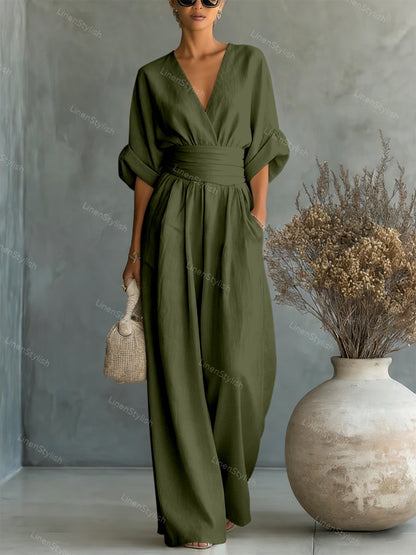 Lucía | Mono Elegante con Escote en V para Mujer 10