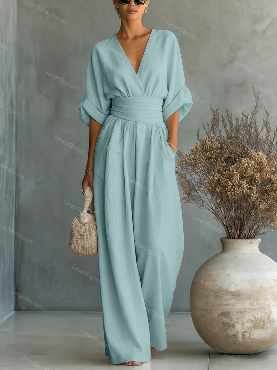 Lucía | Mono Elegante con Escote en V para Mujer 12