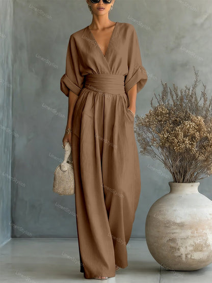 Lucía | Mono Elegante con Escote en V para Mujer 14