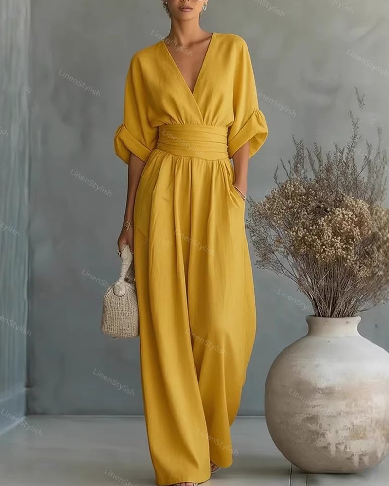 Lucía | Mono Elegante con Escote en V para Mujer 15