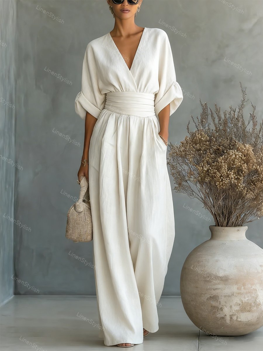 Lucía | Mono Elegante con Escote en V para Mujer 3