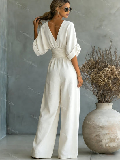 Lucía | Mono Elegante con Escote en V para Mujer 5