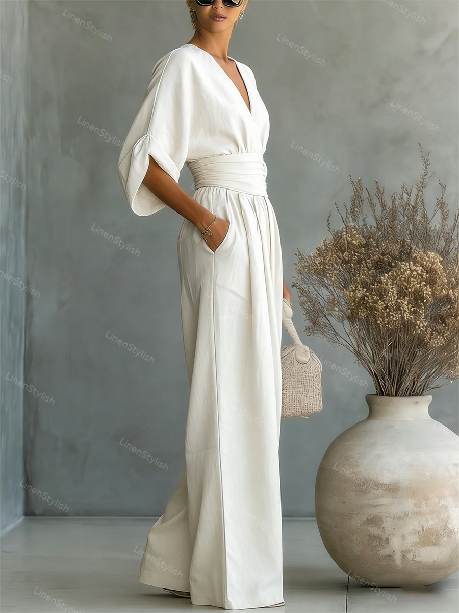 Lucía | Mono Elegante con Escote en V para Mujer 6