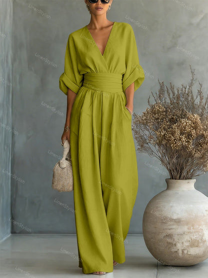 Lucía | Mono Elegante con Escote en V para Mujer 7
