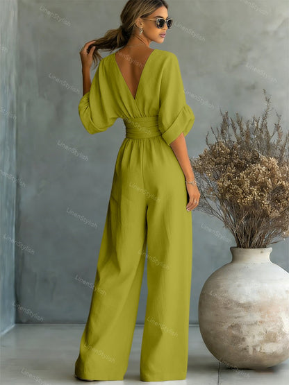 Lucía | Mono Elegante con Escote en V para Mujer 8
