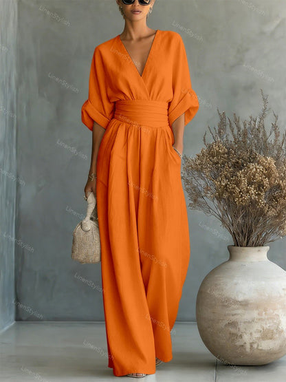 Lucía | Mono Elegante con Escote en V para Mujer 9