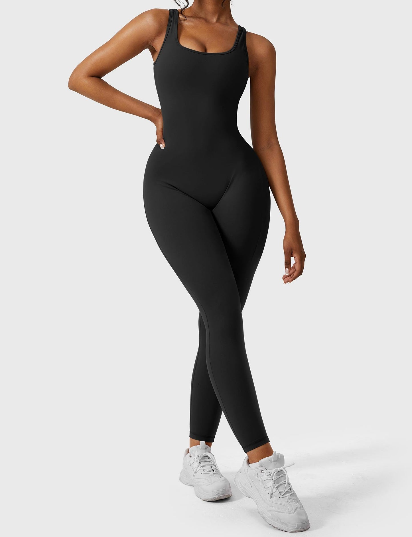 Lucía | Mono Mujer con Espalda en V y Tejido Elástico para Fitness y Ocasiones Casual 1