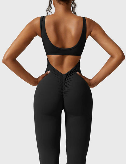 Lucía | Mono Mujer con Espalda en V y Tejido Elástico para Fitness y Ocasiones Casual 3