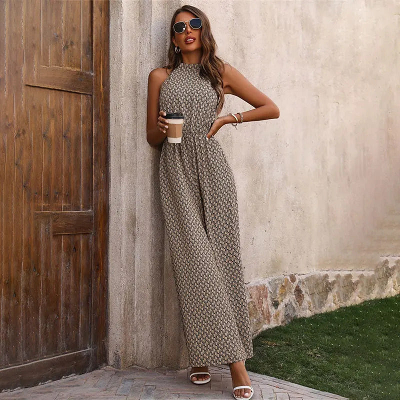 Lucía | Mono Sin Mangas Elegante para Mujer con Estampado Sofisticado 3