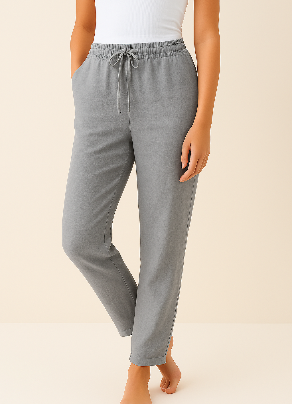 Lucía | Pantalón Recto con Cintura Elástica para Mujer, Casual y Elegante 4