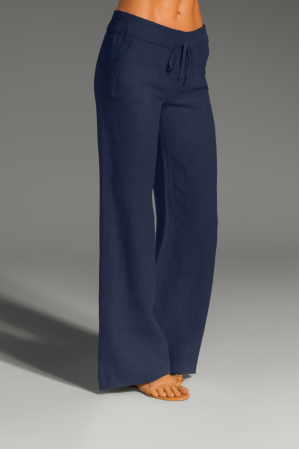 Lucía | Pantalones Anchos de Lino para Mujer con Cintura Elástica 1