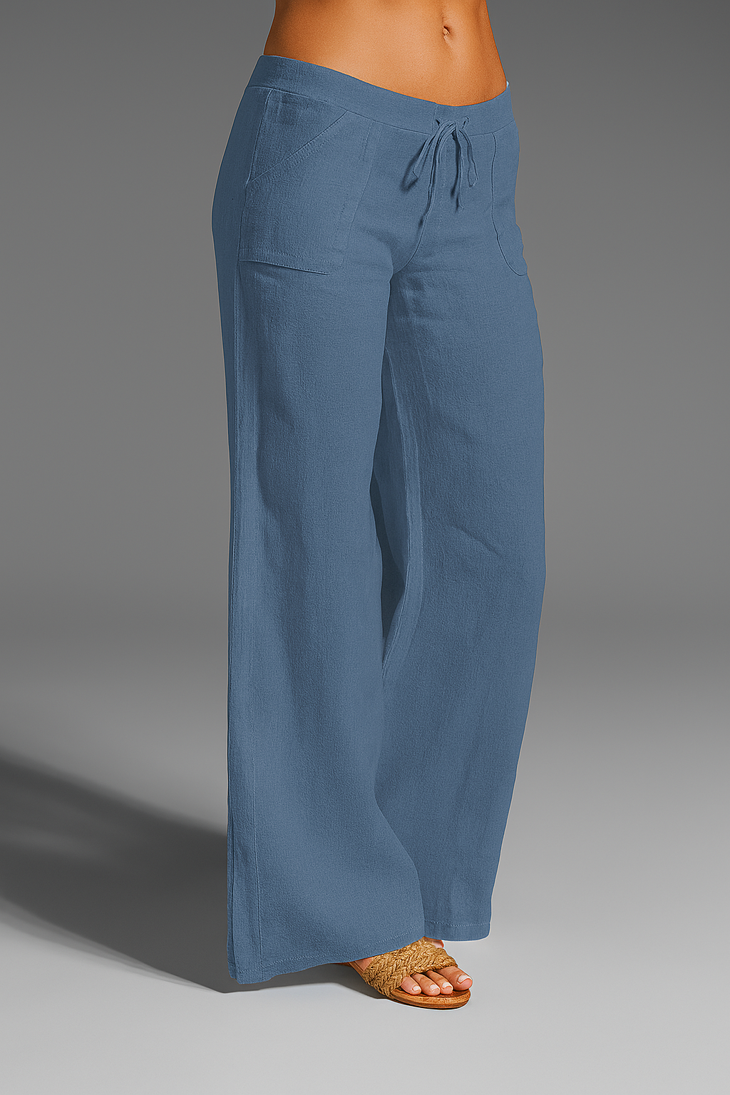 Lucía | Pantalones Anchos de Lino para Mujer con Cintura Elástica 4