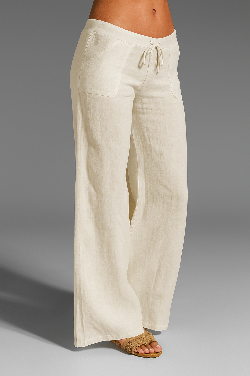 Lucía | Pantalones Anchos de Lino para Mujer con Cintura Elástica 5